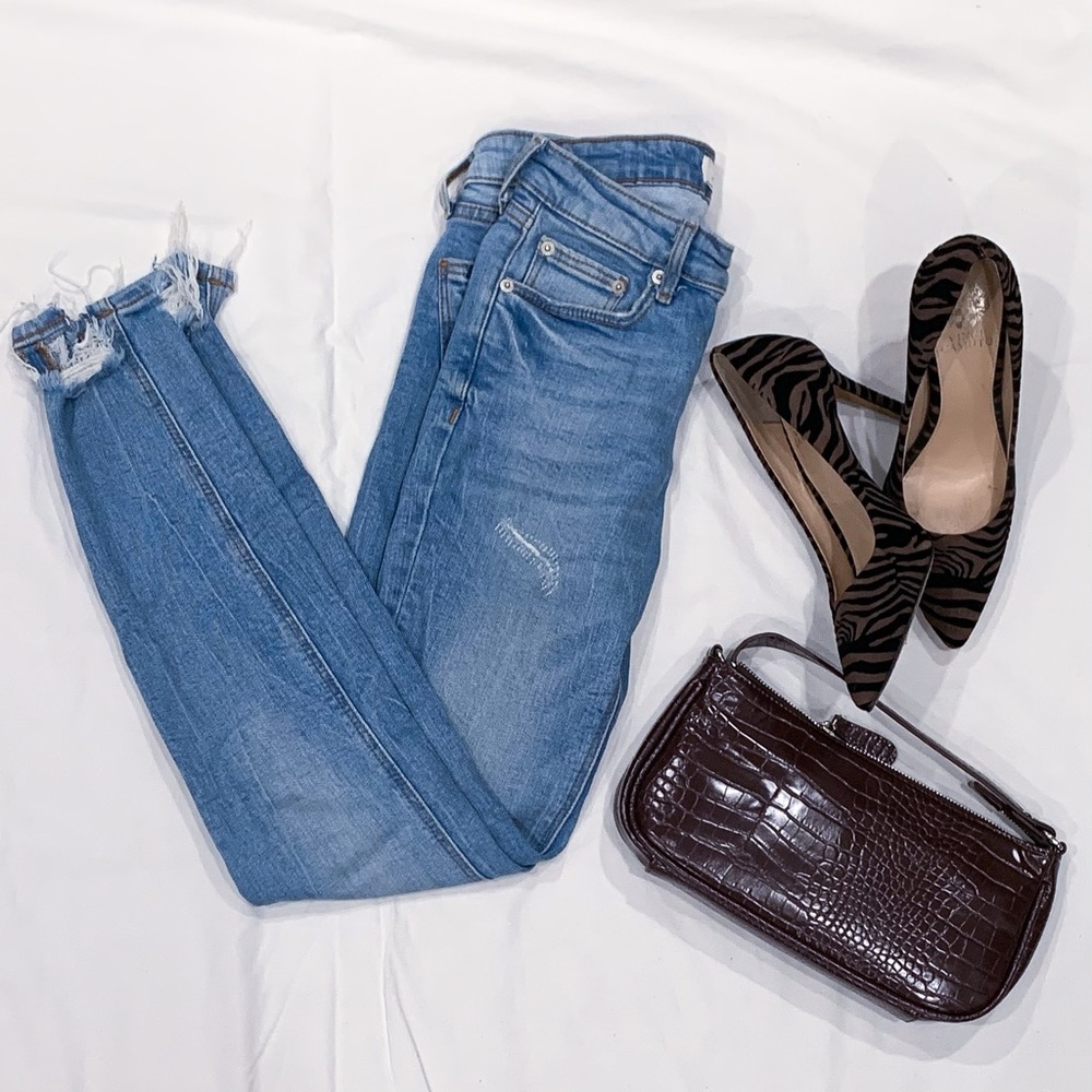 Zara Premium Denim Collection Blue Jeans